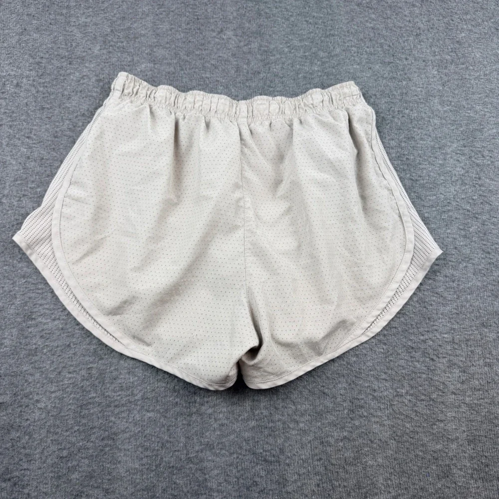 Nike Running Shorts Womens Size‎ M Beige Dri-FIT Perforated Tempo CI1764-286